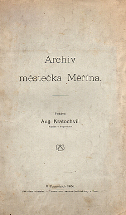 Archiv městečka Měřína