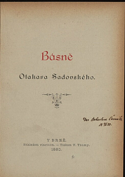 Básně Otakara Sadovského