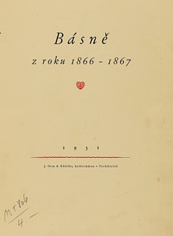 Básně z roku 1866 -1867