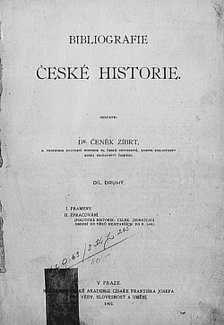 Biblografie české historie 2. díl