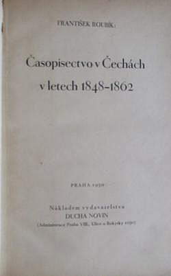Časopisectvo v Čechách v letech 1848-1862
