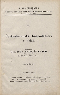 Československé hospodářství v krisi