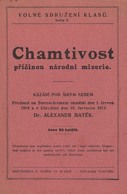 Chamtivost příčinou národní mizerie