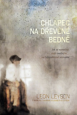 Chlapec na dřevěné bedně