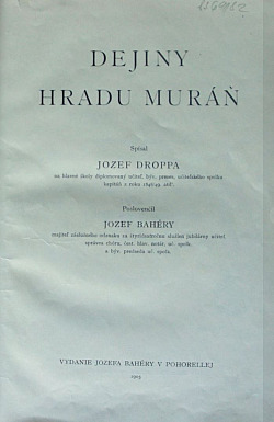 Dejiny hradu Muráň