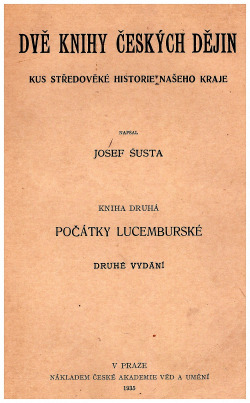 Dvě knihy českých dějin kniha druhá