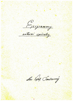 Epigrammy - antické spůsoby