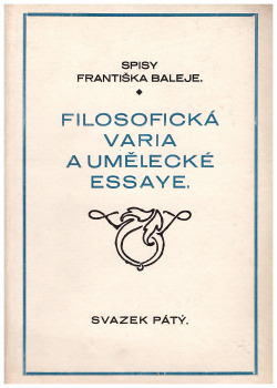 Filosoficka varia a umělecké essaye