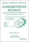 Goniometrické rovnice 1