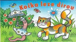 Kočka leze dírou