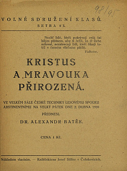 Kristus a mravouka přirozená