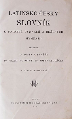 Latinsko-český slovník