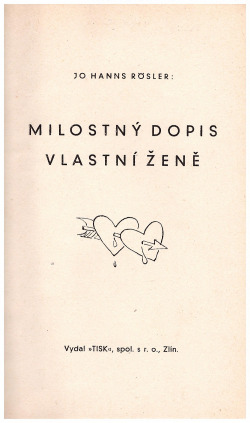 Milostný dopis vlastní ženě