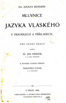 Mluvnice jazyka vlaského