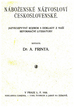 Náboženské názvosloví československé
