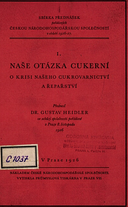 Naše otázka cukerní