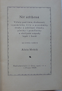 Niť stříbrná