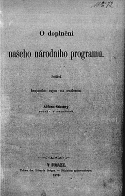 O doplnění našeho národního programu