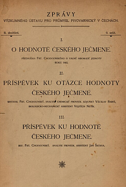 O hodnotě českého ječmene