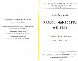 O lásce, manželství a dítěti