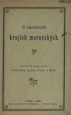 O národních krojích moravských