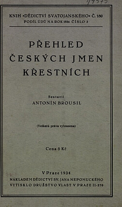 Přehled českých jmen křestních