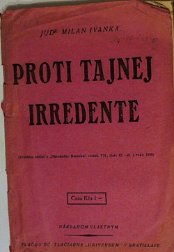Proti tajnej irredente