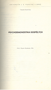 Psychodiagnostika dospělých