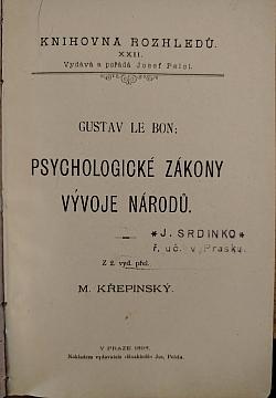 Psychologické zákony vývoje národů