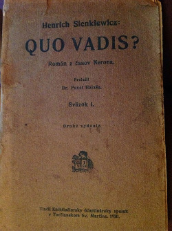 Quo vadis? sväzok I.