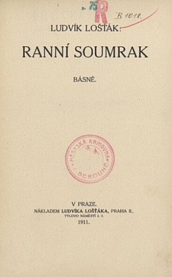 Ranní soumrak: Básně