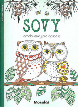 Sovy - omalovánky pro dospělé