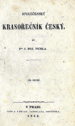 Společenský krasořečnik český I.