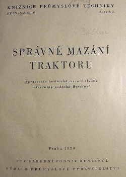 Správáné mazání traktoru