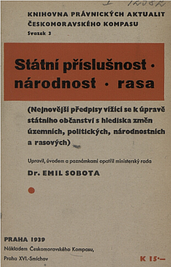 Státní příslušnost, národnost, rasa