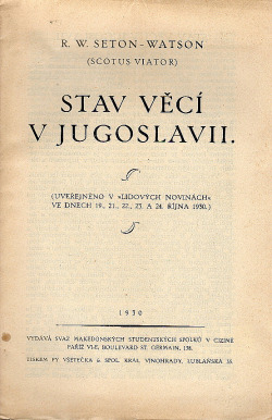 Stav věcí v Jugoslavii