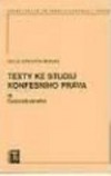 Texty ke studiu konfesního práva III., Československo