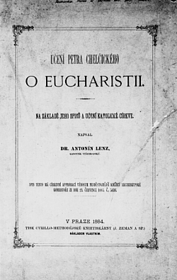 Učení Petra Chelčického o Eucharistii