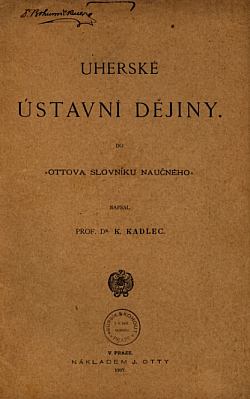Uherské ústavní dějiny