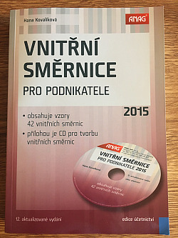Vnitřní směrnice pro podnikatele 2015