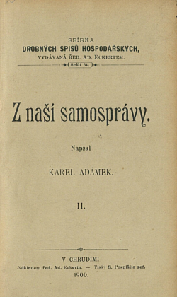 Z naší samosprávy II. díl