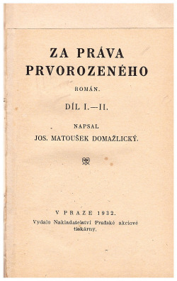 Za práva prvorozeného