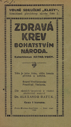 Zdravá krev bohatstvím národa