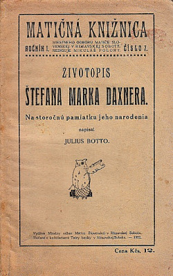 Životopis Štefana Marka Daxnera
