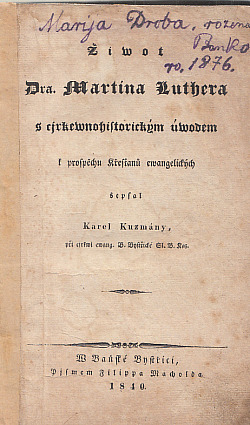 Žiwot Dra. Martina Luthera